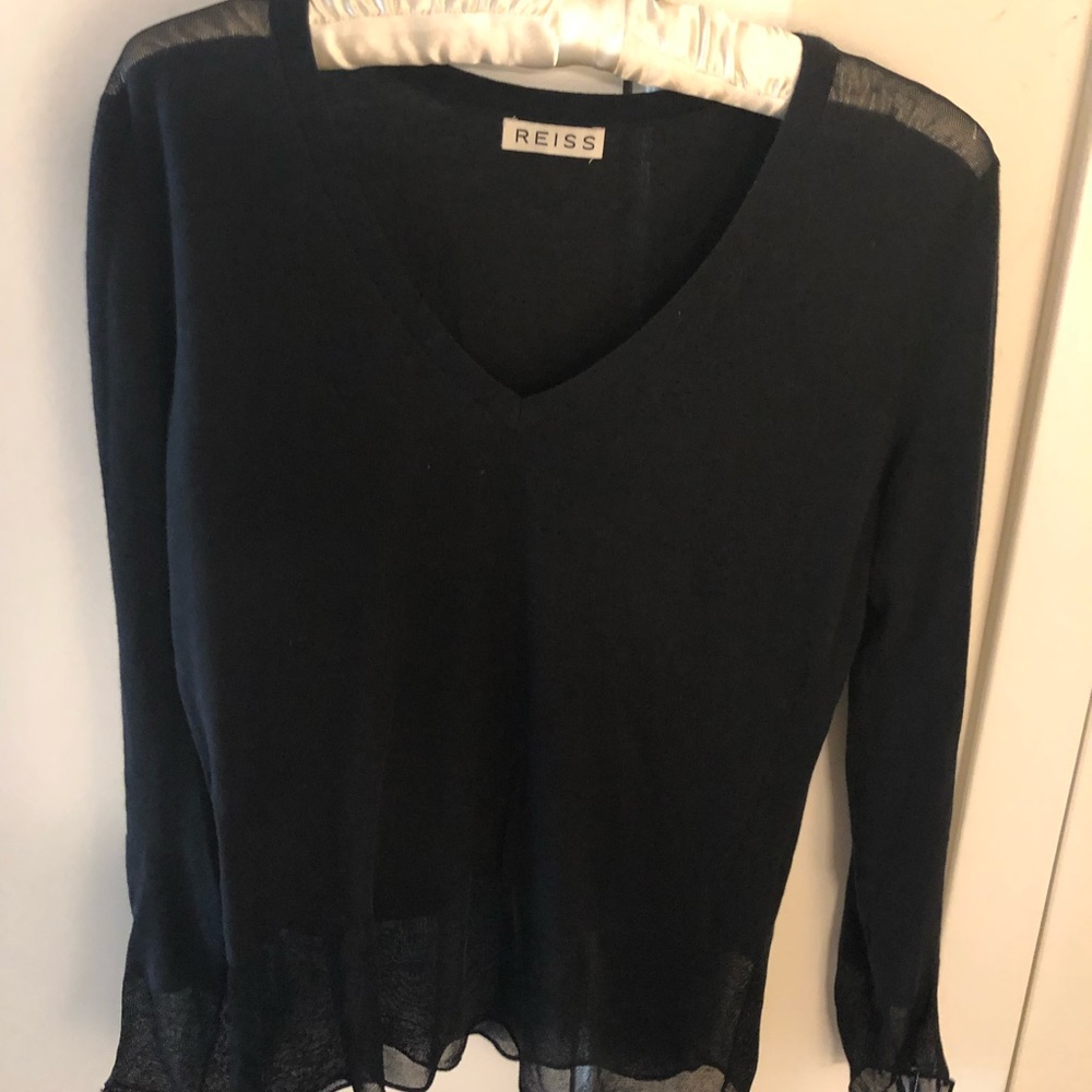 RARE Reiss silk sweater